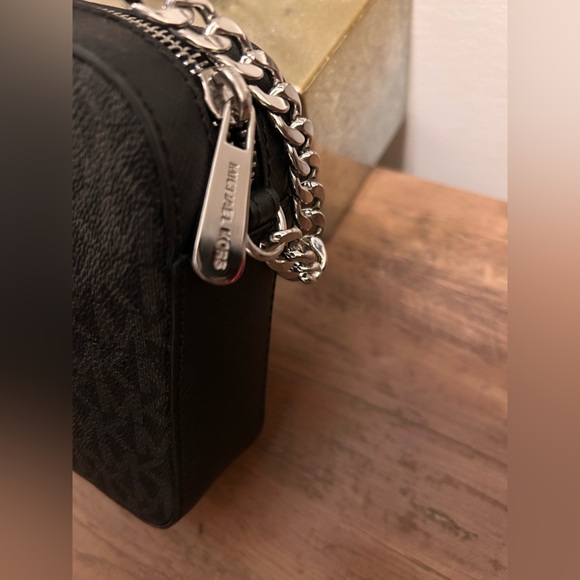 Michael Kors Black and Silver Crossbody Bag - Picture 8 of 9